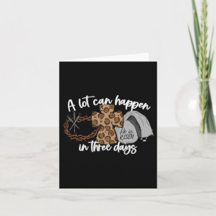 A Lot Can Happen In Three Days Women Men Christian Card