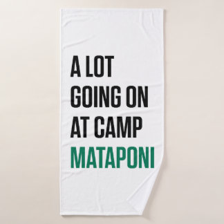 A Lot Going On At Camp Mataponi Bath Towel
