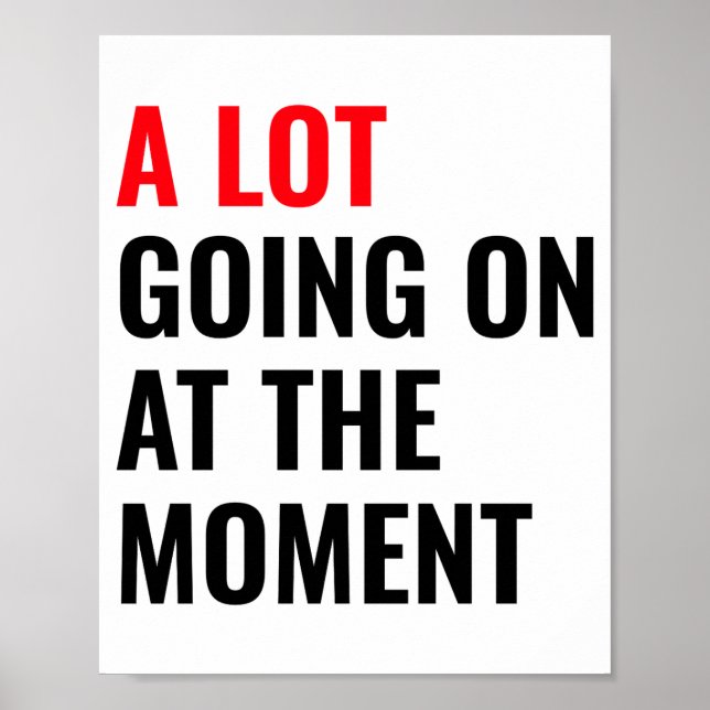 A Lot Going On At The Moment Eras Concert Tour  Poster (Front)