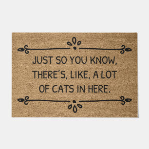 A Lot Of Cats In Here Doormat