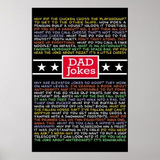 A lot of dad jokes poster