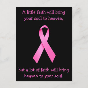 A Lot Of Faith Cancer Awareness Postcard