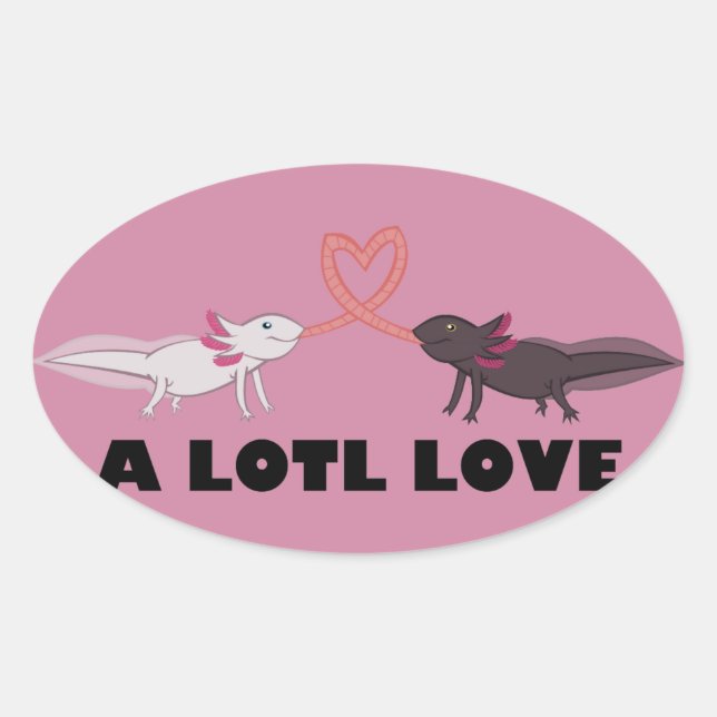 a lotl love oval sticker (Front)