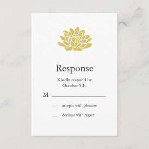 A Lotus Flower RSVP (yellow)