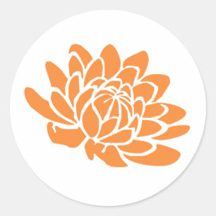 A Lotus Flower Sticker (orange)