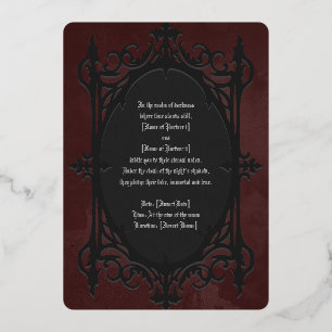 A Love Eternal, A Night Divine - Wedding Invite