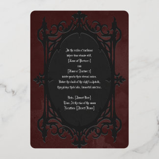 A Love Eternal, A Night Divine - Wedding Invite