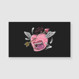 a love heart with lips and wings that are hit by l