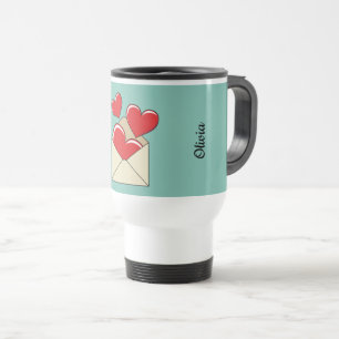 A Love Letter   Add Your Text Travel Mug