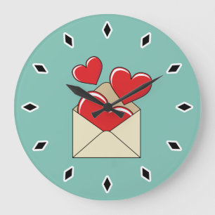 A Love Letter Large Clock