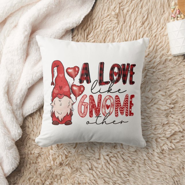 A love like gnome other Personalised Valentines Cushion (Blanket)