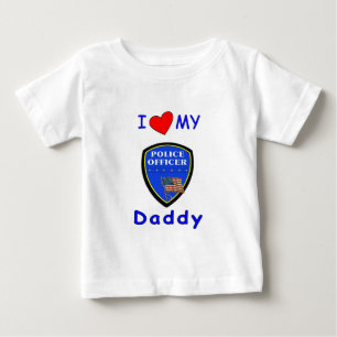 A Love My Police Daddy Baby T-Shirt