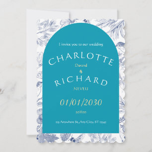 A Love Story Begins – Our Wedding Day Invitation