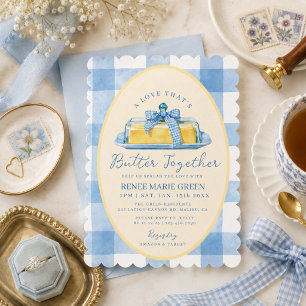 A Love That’s Butter Together Bridal Shower Invitation
