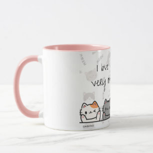 A Love You Meow and Kitty mug for your loved one.