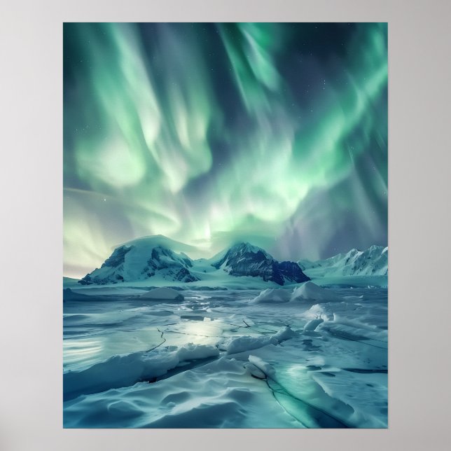 A lovely Aurora Borealis  Poster (Front)
