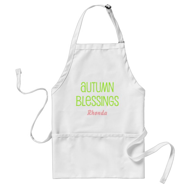 A lovely autumn blessing standard apron (Front)