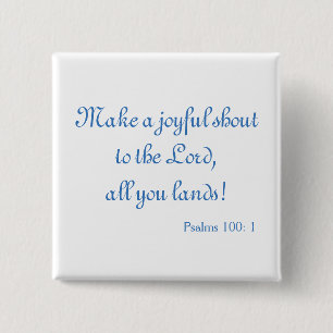 A lovely Bible Verse 15 Cm Square Badge