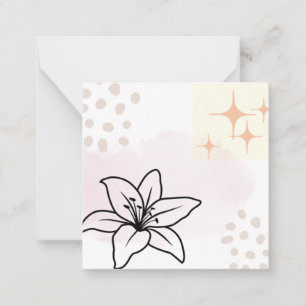 A Lovely  Bohemian-Inspired Design on a Postcard