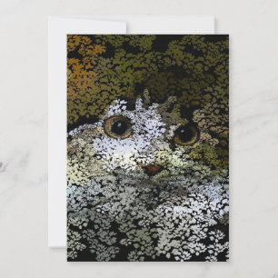 A lovely cat painting from Leaves_ Holiday Card