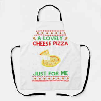 A Lovely Cheese Pizza Shirt Alone Funny Kevin X-Ma Apron