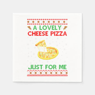 A Lovely Cheese Pizza Shirt Alone Funny Kevin X-Ma Napkin