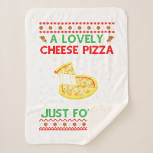 A Lovely Cheese Pizza Shirt Alone Funny Kevin X-Ma Sherpa Blanket