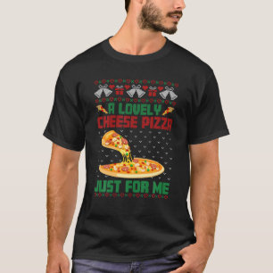 A Lovely Cheese Pizza Ugly Xmas Sweater Funny Just