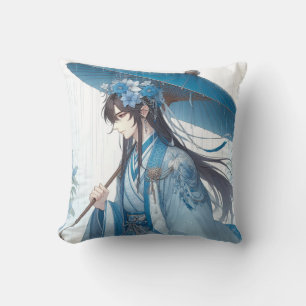 A Lovely Chinese Lord (Oriental Manga Style) Cushion