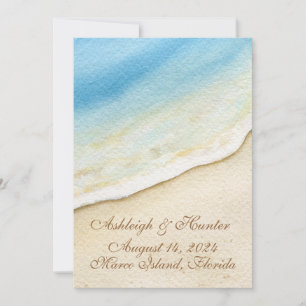 A Lovely Day For A Beach Wedding - Invitation