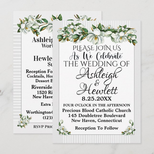 A Lovely Day For A Wedding - Invitation (Front/Back)