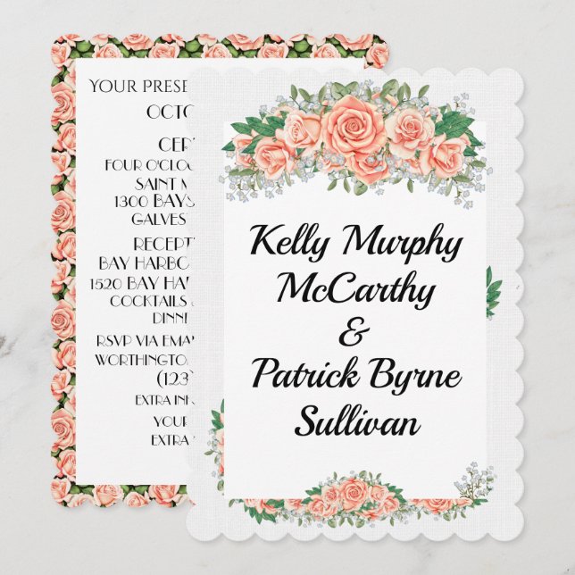 A Lovely Day For A Wedding Invitation (Front/Back)