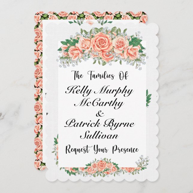 A Lovely Day For A Wedding Invitation (Front/Back)