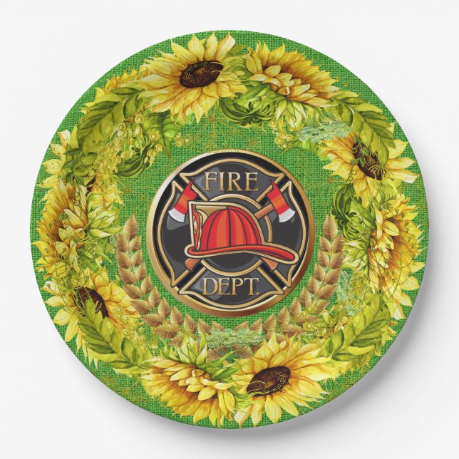 A Lovely Day For A Wedding or Any Pretty Occasion Paper Plate (Front)