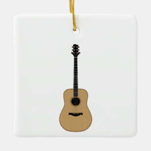 A lovely guitar ceramic ornament
