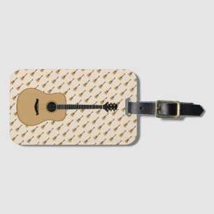 A lovely guitar luggage tag