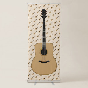 A lovely guitar retractable banner