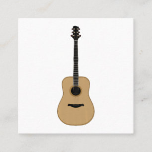 A lovely guitar square business card