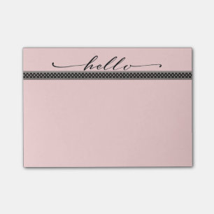 A Lovely Hello Post-it Notes