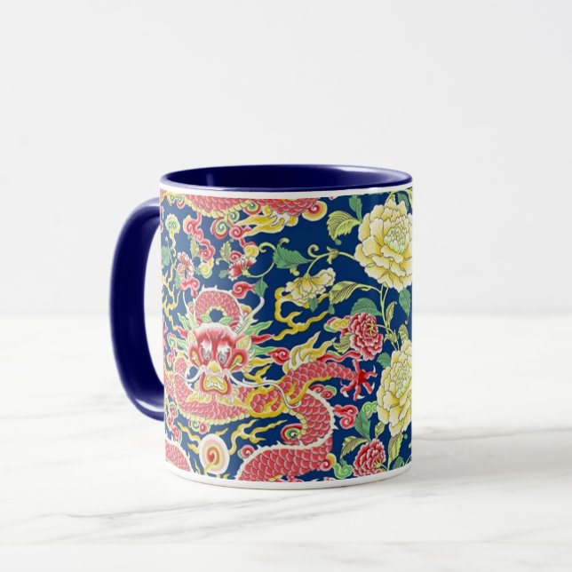 A Lovely Philip Jacobs Fabric Dragon Mug (Front Left)