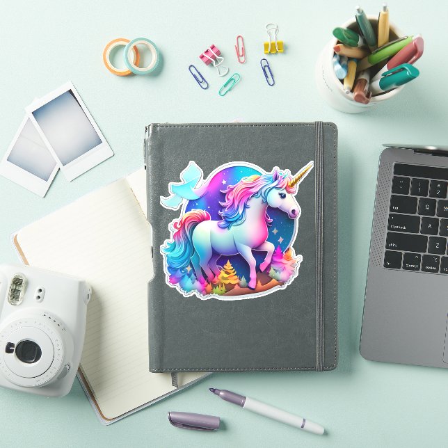 A Lovely Unicorn Sticker  (iPad Cover)