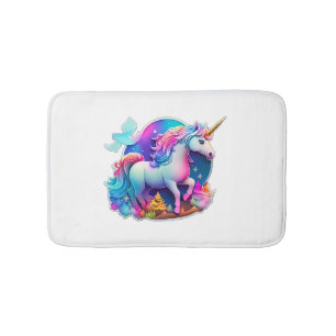 A Lovely Unicorn Sticker Bath Mat