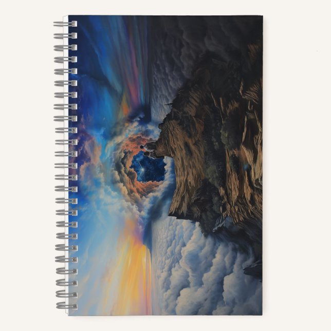 A Loving Couple Sitting on the Edge of a Cliff Bet Notebook (Front)