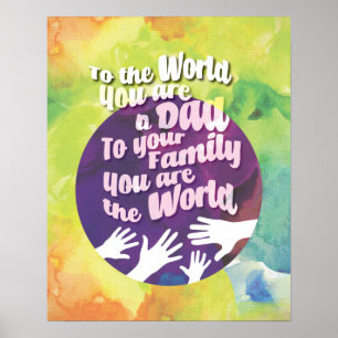 A loving Dad Plaque Poster