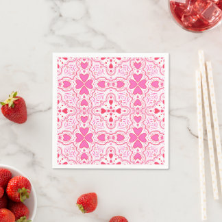 A Loving Hearts Napkin