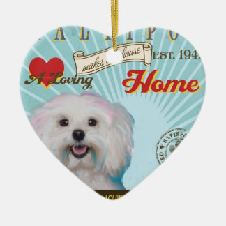 A Loving Maltipoo Makes Our House Home Ceramic Tree Decoration