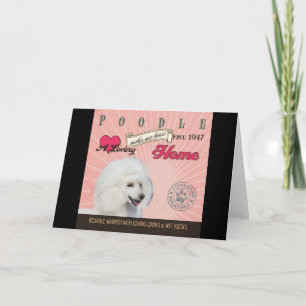 A Loving Poodle Makes Our House Home Holiday Card