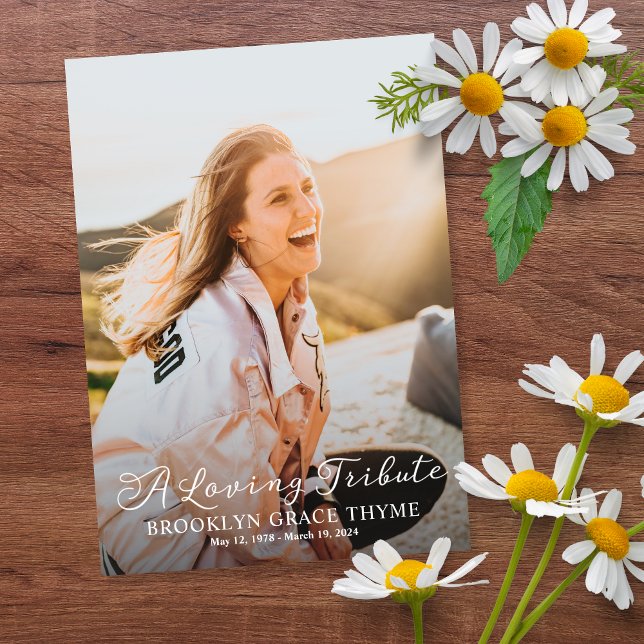 A Loving Tribute Full Photo Memorial Program Programme (Creator Uploaded)