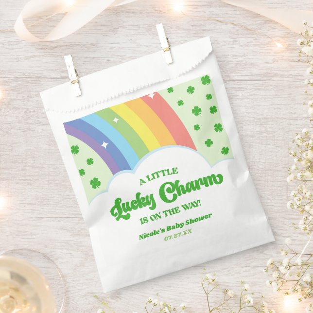 A Lucky Charm St. Patrick's Day Baby Shower Favour Bags (Clipped)