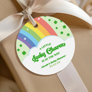 A Lucky Charm St. Patrick's Day Baby Shower Favour Tags
